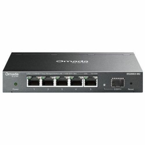 Omada 5-Port 2.5GBASE-T Easy Managed Switch with 1 10GE SFP+ Slot