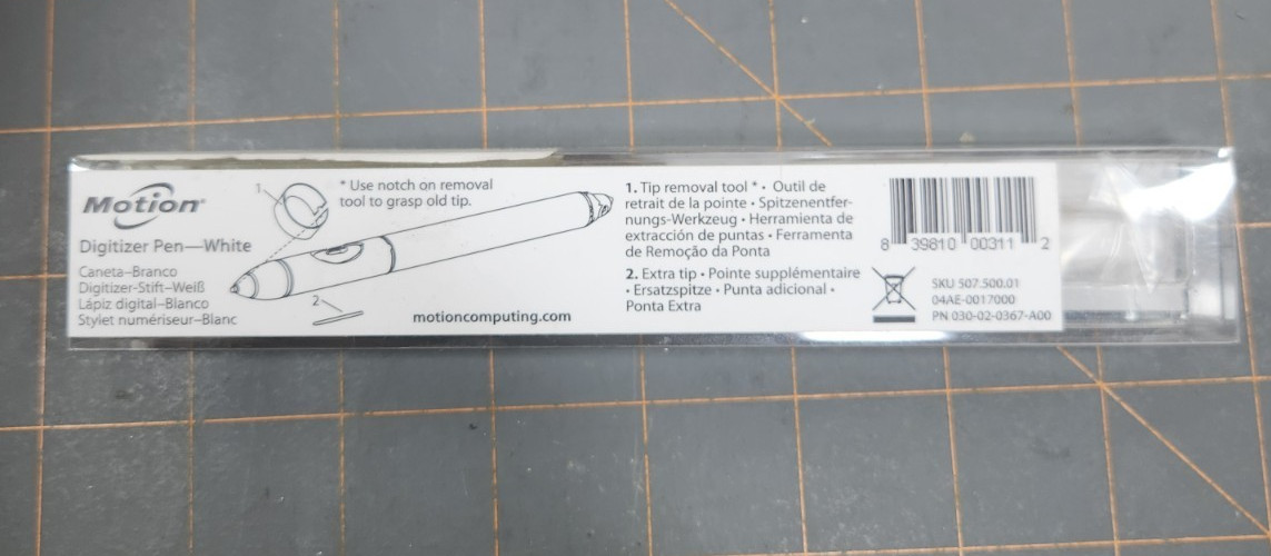 Motion Computing C5 C5m White Active Digitizer Stylus Pen 440012 Medical