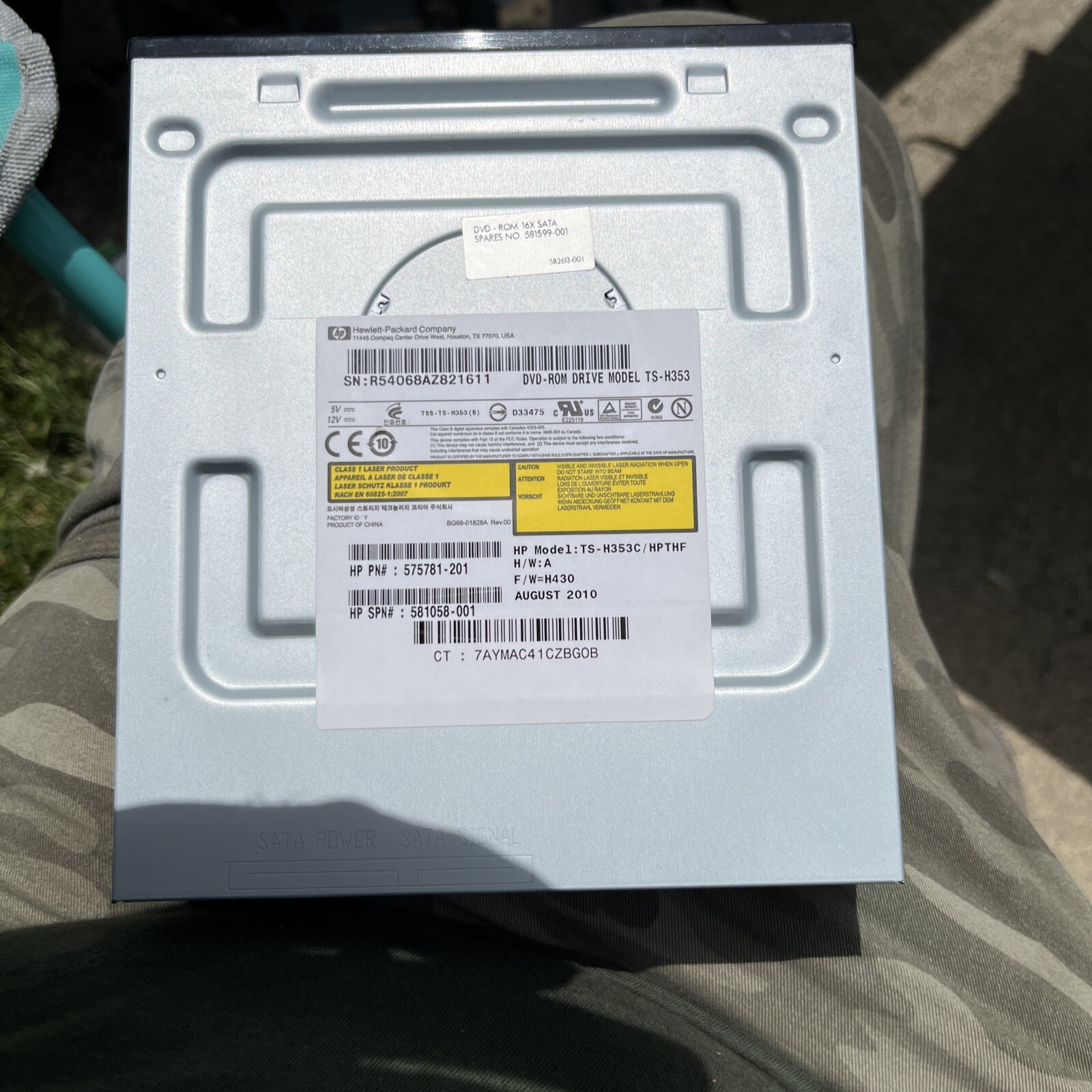 HP Compaq DH20N-A2DH 16x DVD-ROM SATA Optical Drive 575781-200 581599-001