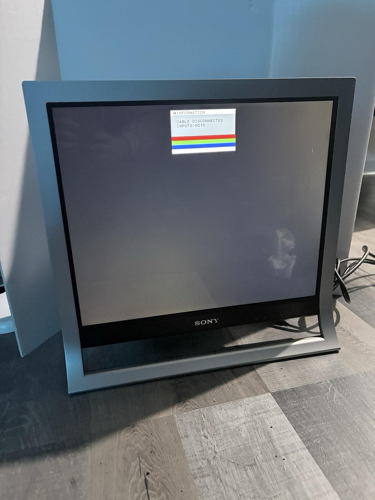 2005 Sony SDM-HS95P LCD Monitor 19" Retro Gaming Vintage Tested Works