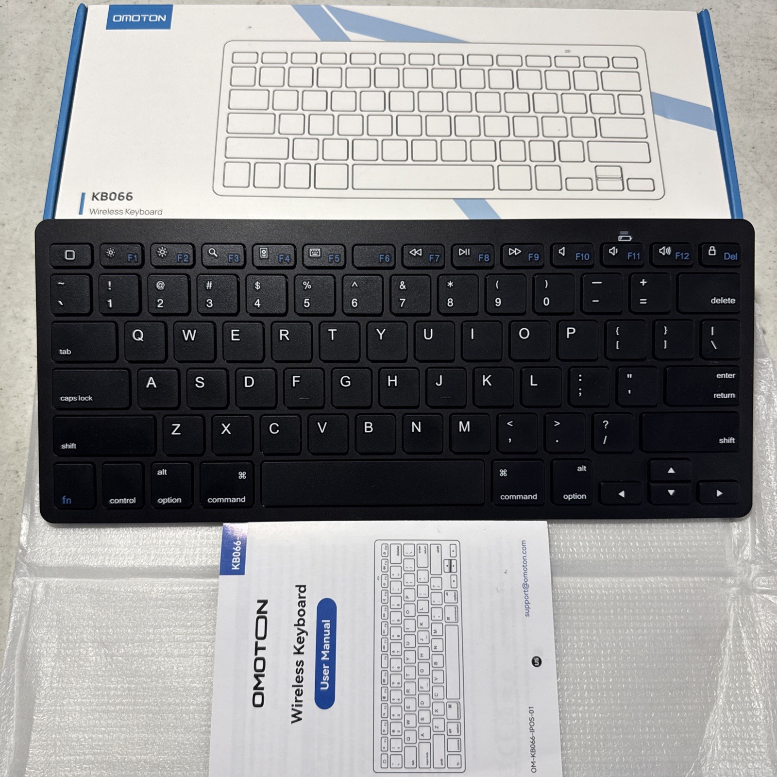OMOTON Bluetooth Keyboard For Select Pad IOS 14.5 & UP *BATTERY NOT INCLUDED