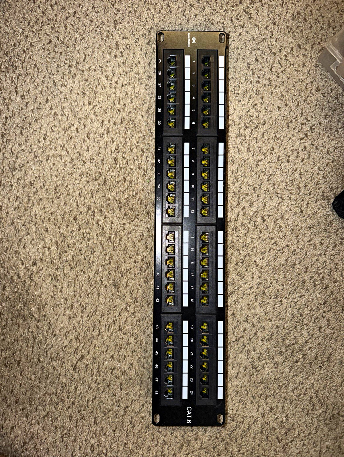 CommScope SYSTIMAX Cat6 48-Port RJ45 2U 19in Rack Mount Patch Panel 760150271