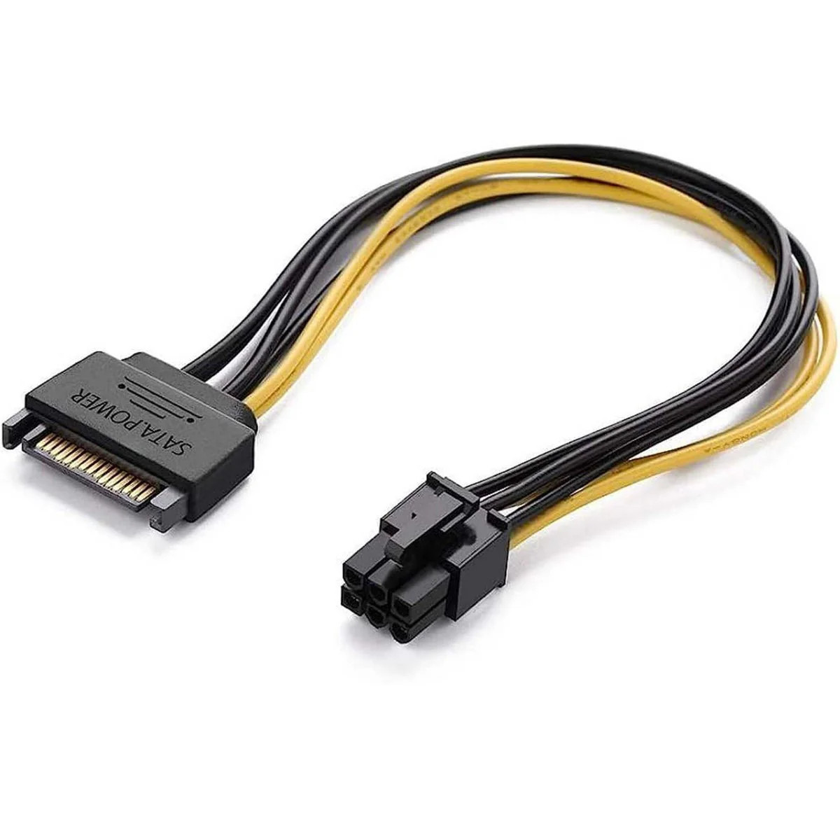 15pin Sata Power to 6pin PCIe PCI for PC Laptop