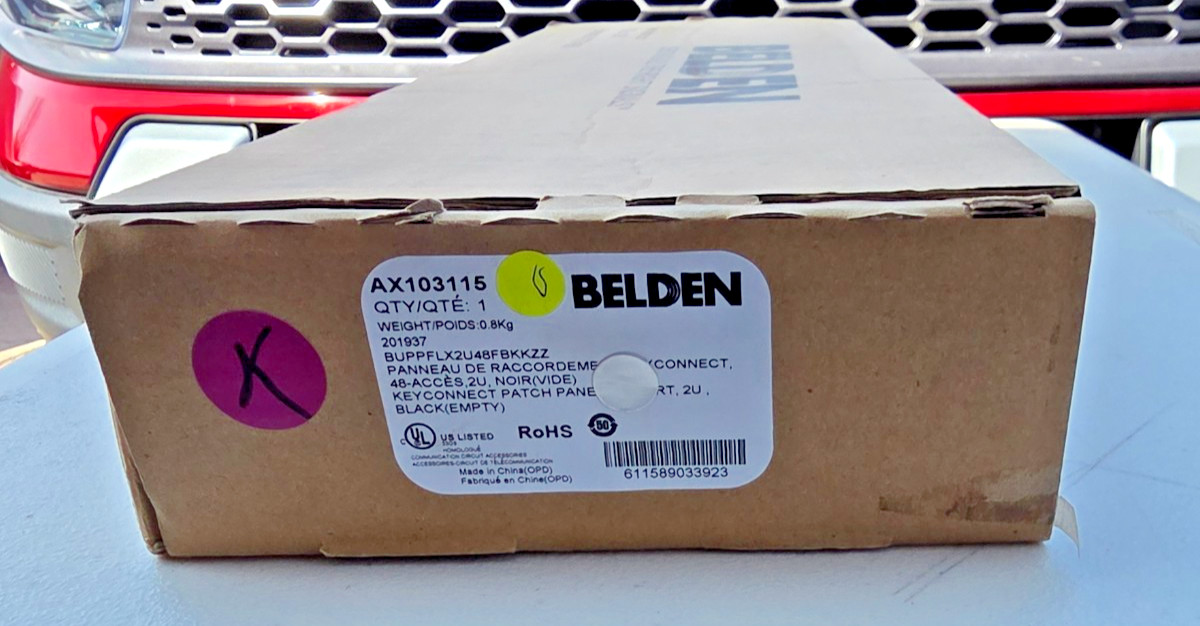 Belden REVConnect AX103115 KeyConnect 48-Port 2U Patch Panel NEW  