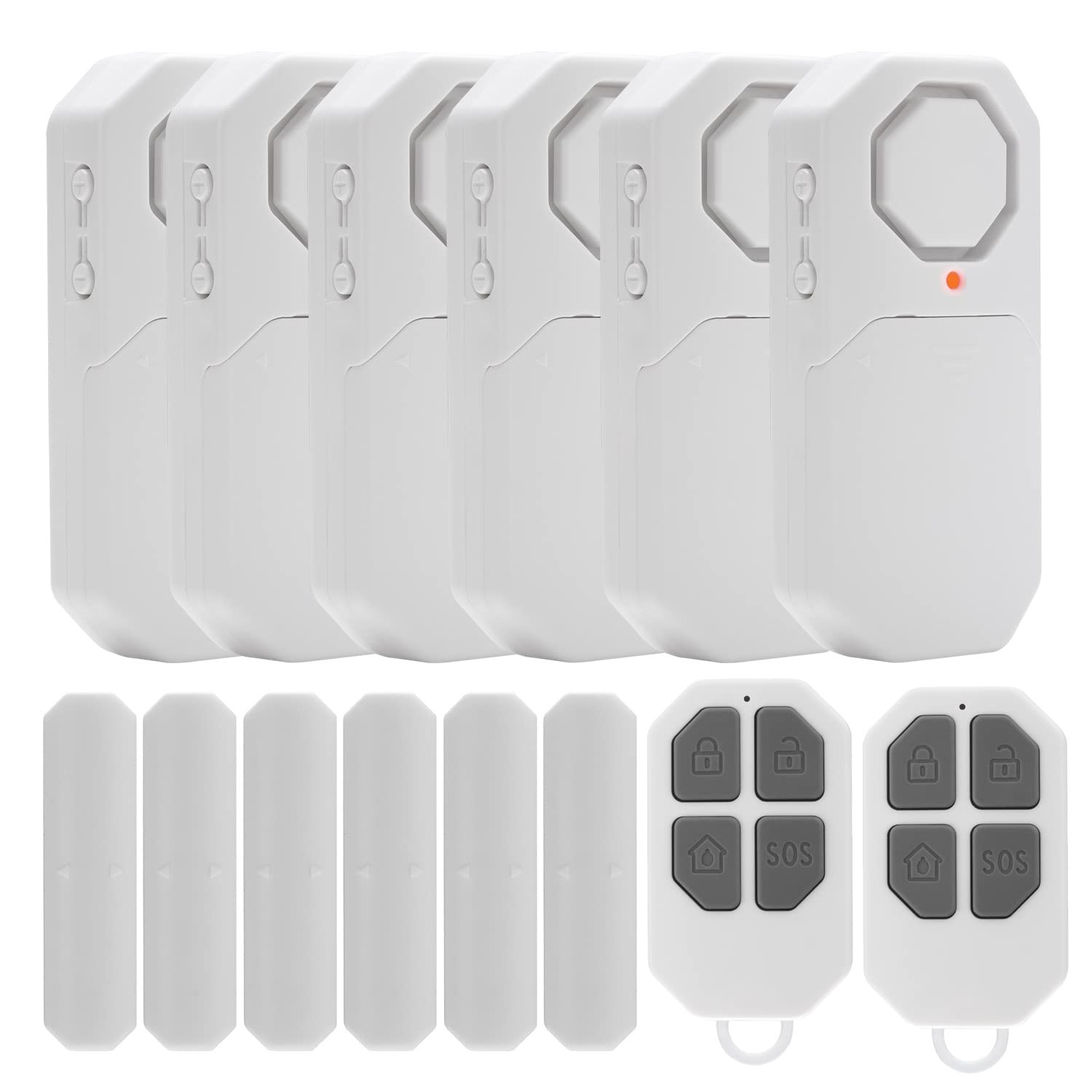 Door Window Alarm When Opened for Home Security with Remote, Wireless Door Se...