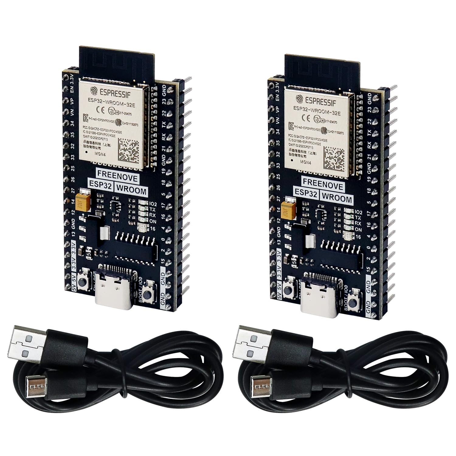 Freenove ESP32 Dev Board Kit (2 Pack), Dual-core 32-bit 240 MHz 2 Pack