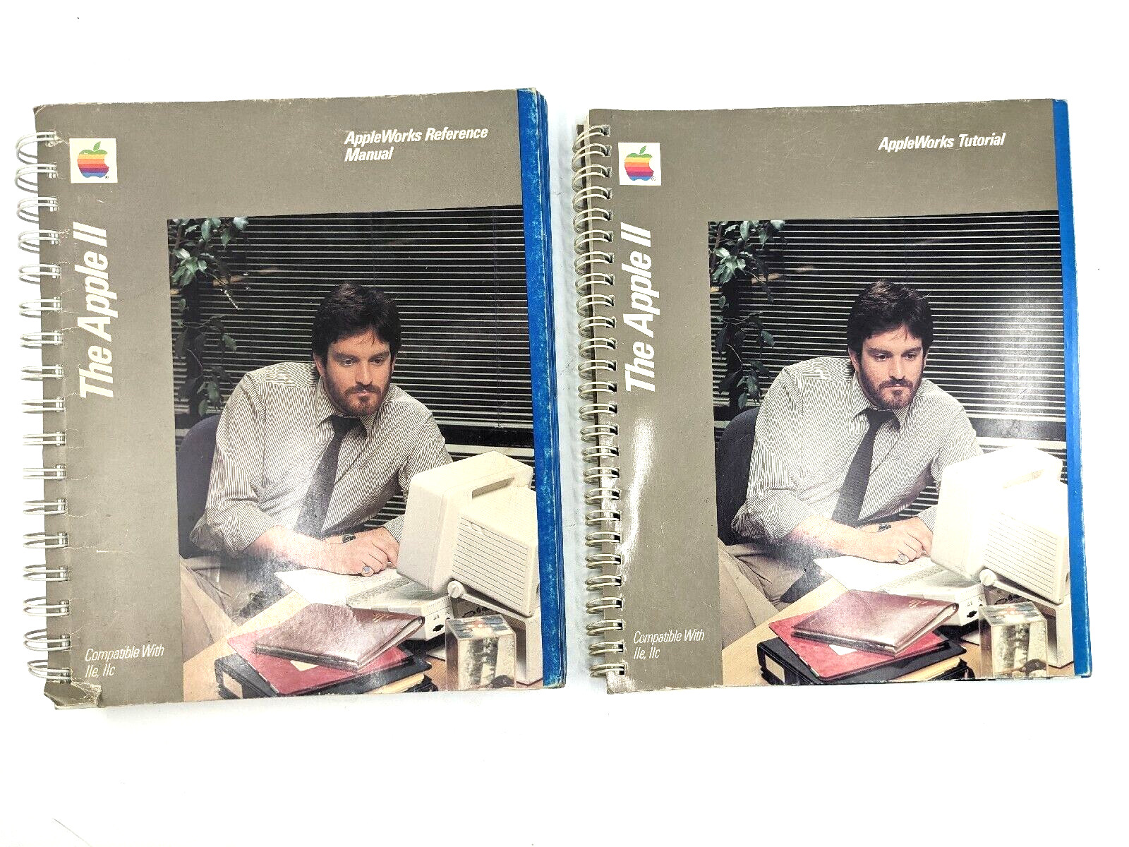 Set of 2: The Apple II AppleWorks Reference Manual & AppleWorks Tutorial Manual