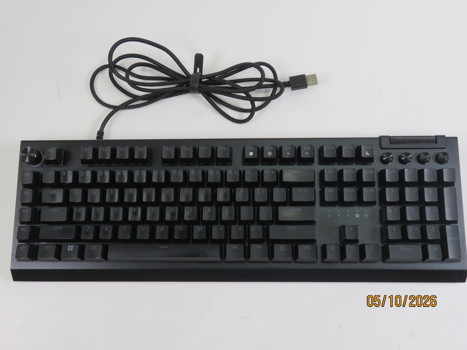 Razer BlackWidow V4 Pro Mechanical Keyboard Orange Switches - FE562