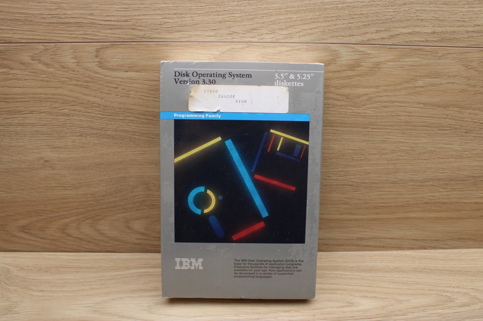 NOS 1987 IBM DISK OPERATING SYSTEM 3.30 DISKETTES IN THE BOX - 3.5" X 5.25" 