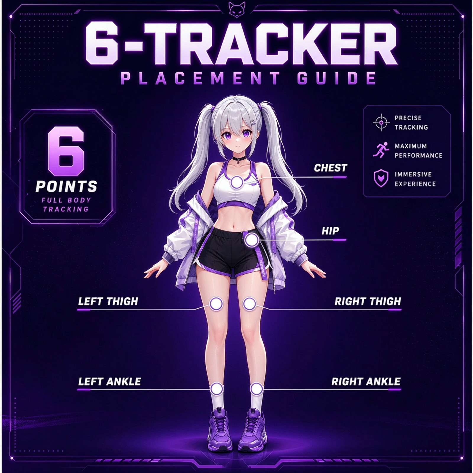 SlimeVR Compatible Full-Body Tracker 6-Pack VRChat SteamVR FBT LSM6DSV - US