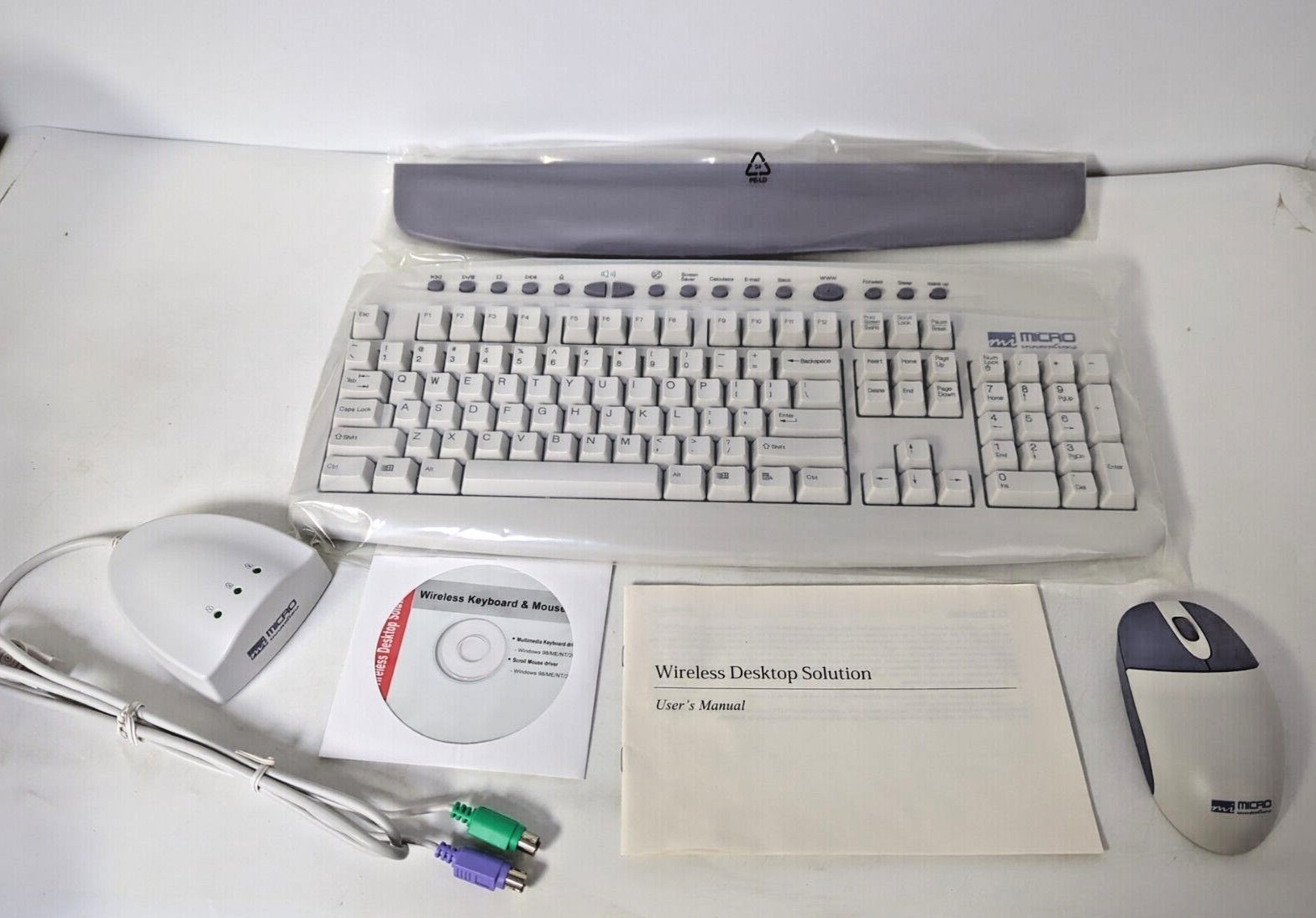 MI MICRO INNOVATIONS DESKTOP WIRELESS KEYBOARD AND MOUSE K300B071-A