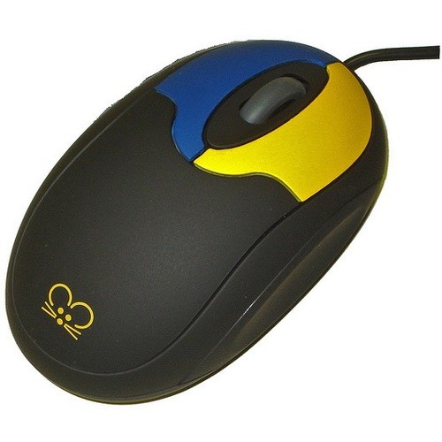 Ablenet Tiny Mouse with 2 Buttons and Scroll Wheel, Wired. Half the size of a st