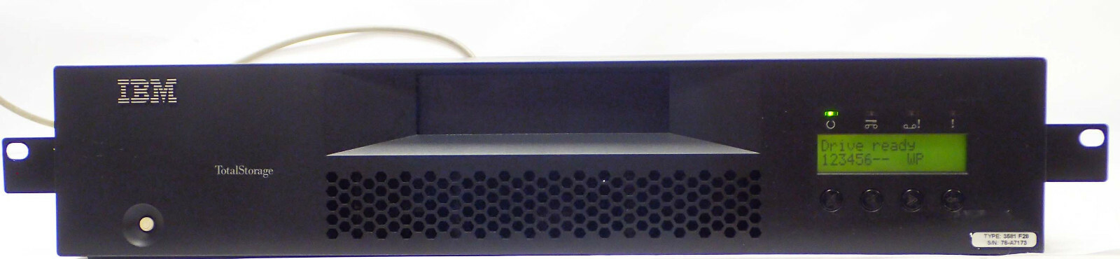 IBM TOTAL STORAGE DESKTOP ULTRIUM TAPE AUTOLOADER 3581-F28 PN 24R0698 LTO 