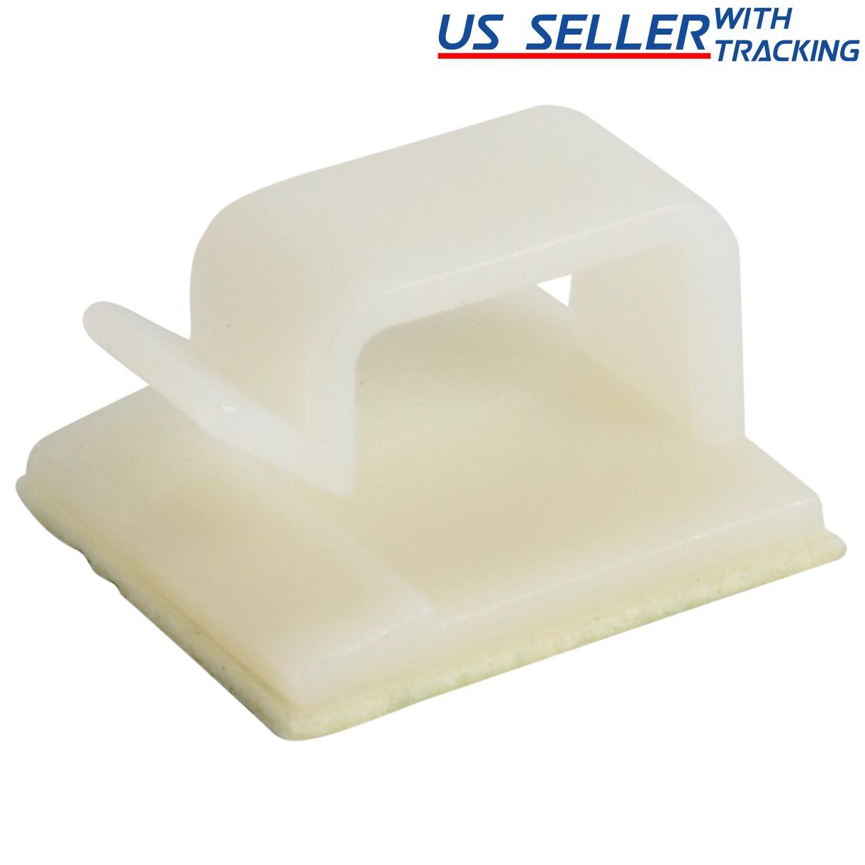 25pcs Simple Adhesive Cable Routing Clip for Cord Management, Large