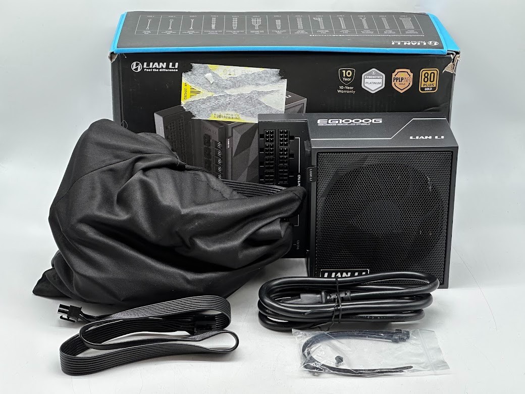 Lian Li EDGE GOLD 1000 Watt 80 Plus Gold ATX Fully Modular Power Supply (Black) 