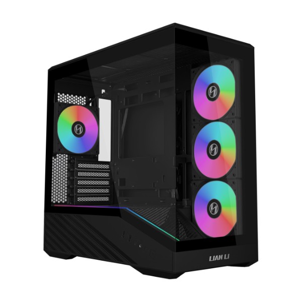 Lian Li VECTOR V100 MINI Micro Form Factor Compact Case Micro-ATX Black V100RMIX
