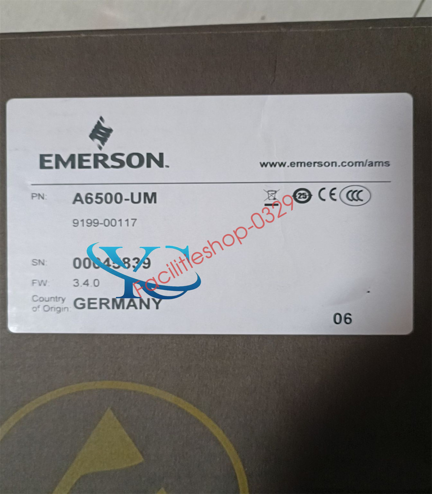 New Emerson A6500-UM Control Card Module Fast Shipping DHL/FedEx