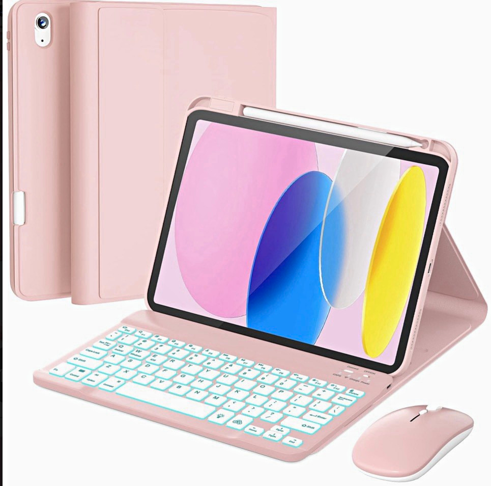 RAYMCRAFT iPad 11th/10th Gen Keyboard Case with Mouse