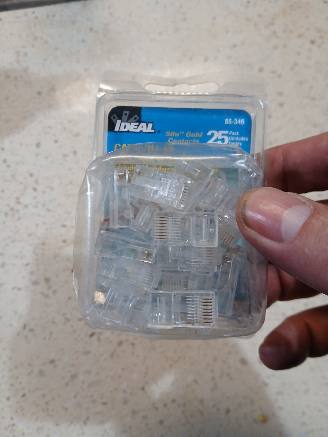 25 Pack Ideal 85-346 Data/Network Modular Plugs Plug CAT5e/RJ-45 Brand New