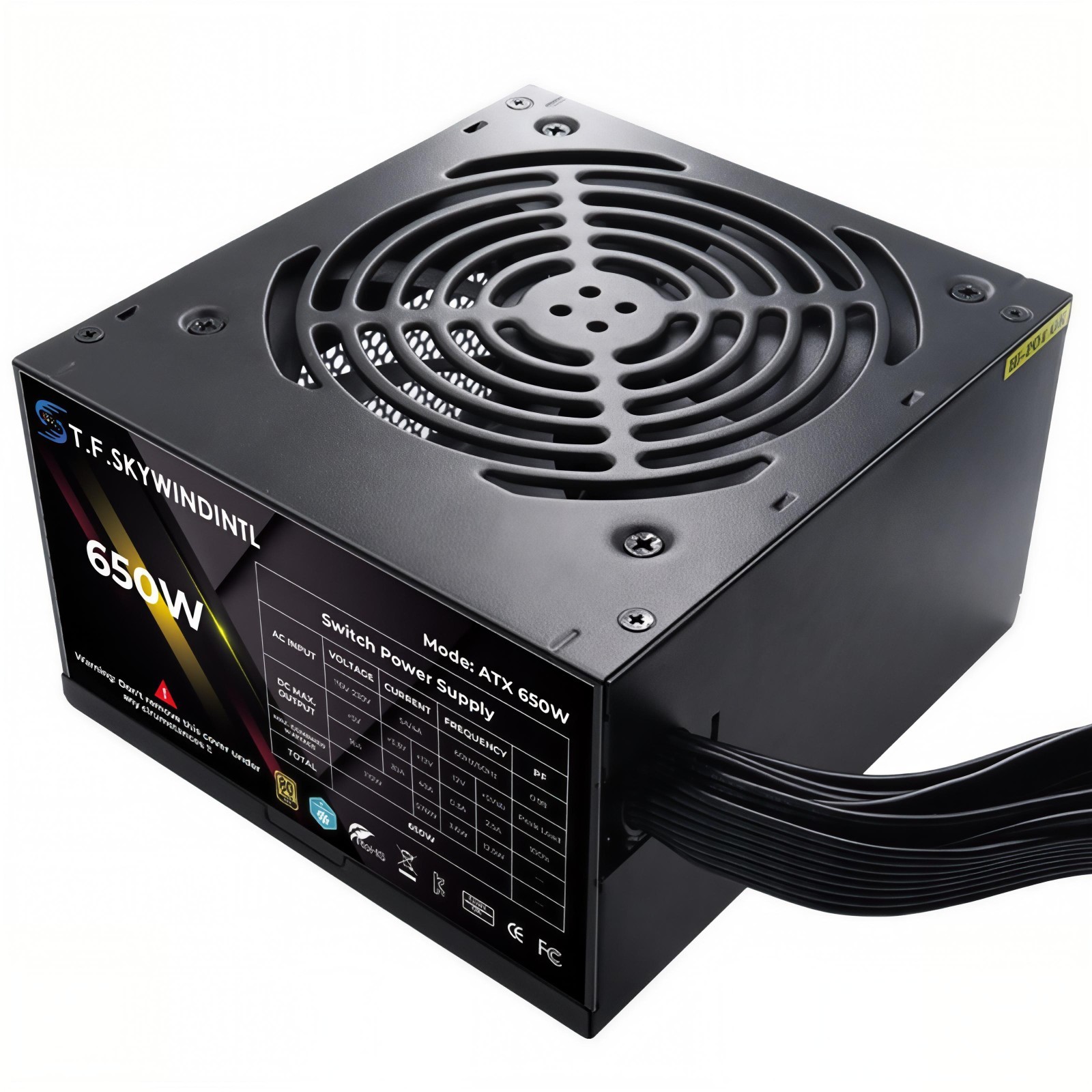 650W Power Supply 80 Plus Bronze Non Modular ATX PUS Support 110/230V