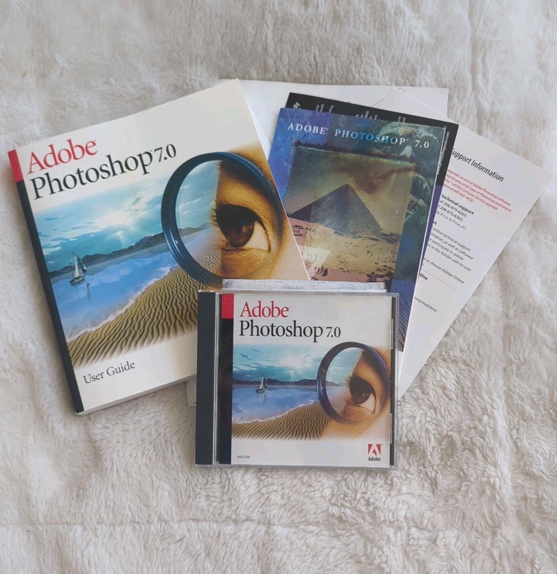Adobe Photoshop 7.0 Upgrade Windows With Manual Inserts Disc & Serial Number