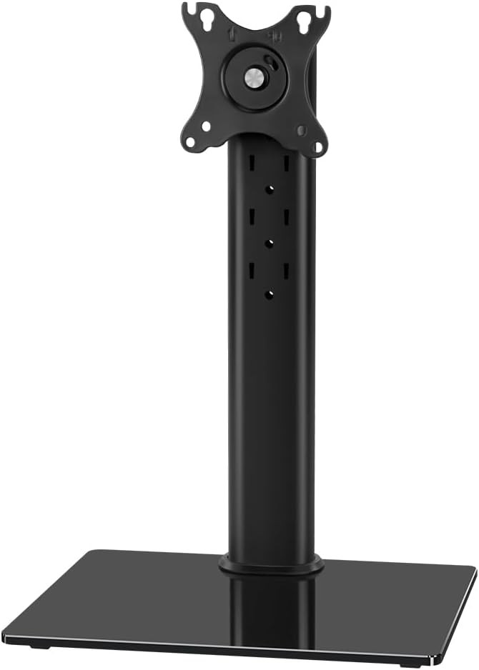 KKTONER Single Computer Monitor Stands Full Motion Swivel Free Standing Black 