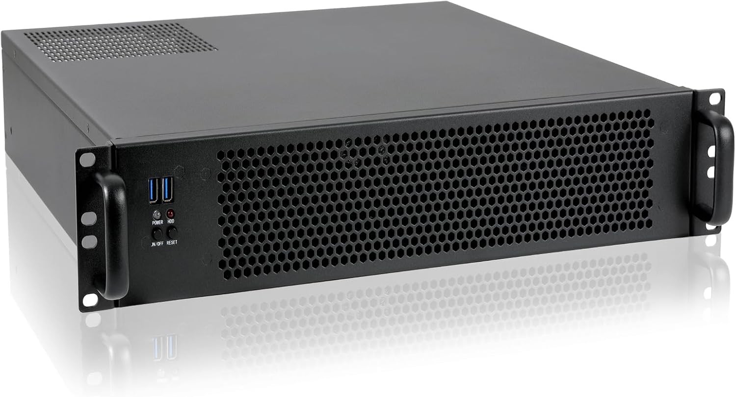 RackChoice MicroATX Mini-ITX 2U Rackmount Server Chassis USB3.0