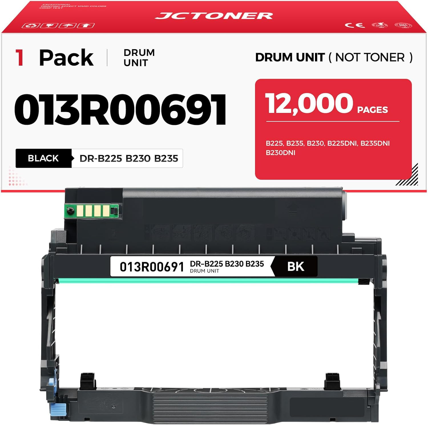 B225 B230 B235 Drum Unit (Not Toner) High Capacity Replacement for Xerox 013R006