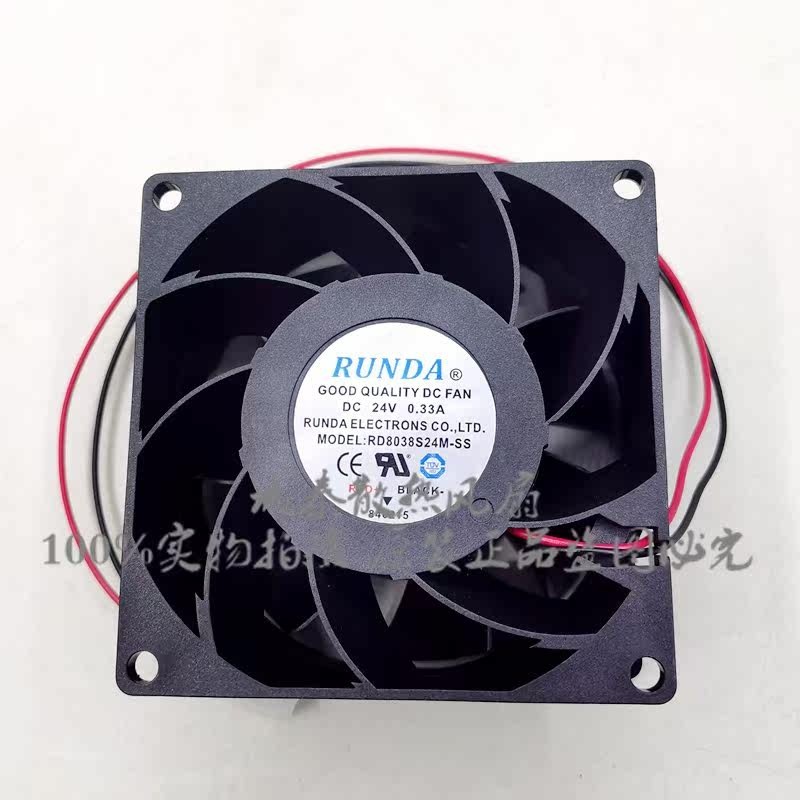 1PCS RUNDA RD8038S24M-SS 24V 0.33A 8cm Cooling Fan for Inverter Welding Machines