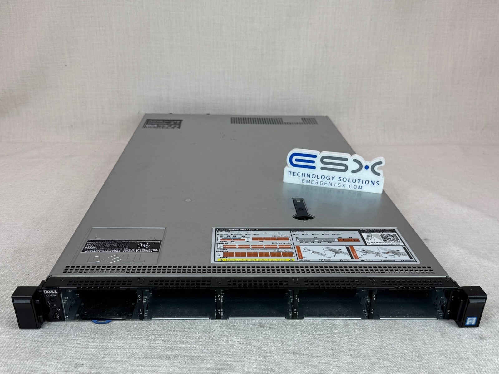 Dell PowerEdge XC630 10x 2.5” Server(same as R630) – 2x 22C E5-2699v4, 128GB RAM