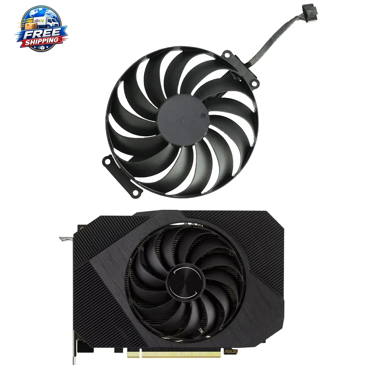 GPU Fan Replacement for ASUS Phoenix RTX 3060 12GB 3050 8GB 95mm Cooling Fan