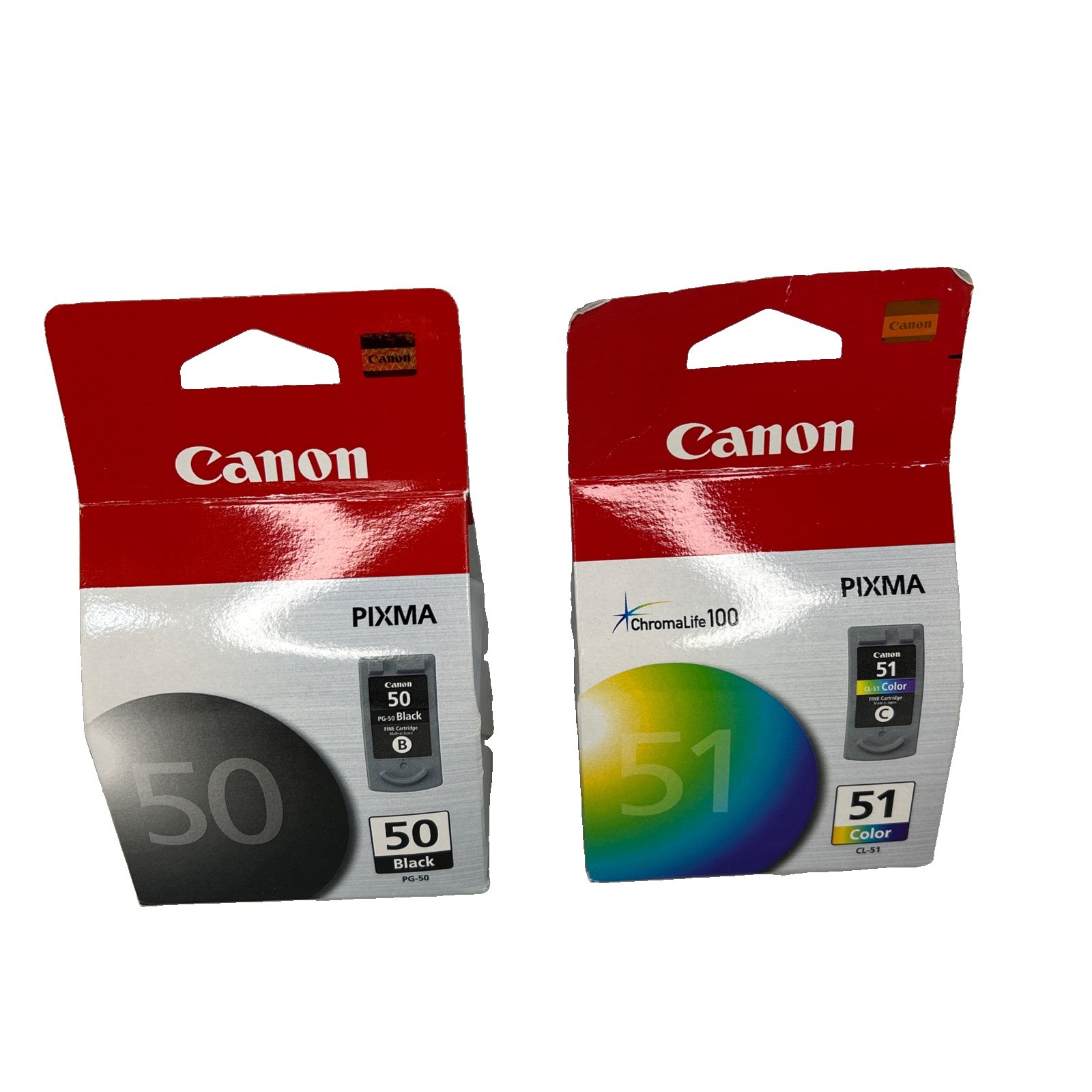 Canon PG-50 CL-51 Genuine Ink Cartridges Black Color New Sealed PIXMA Combo OEM