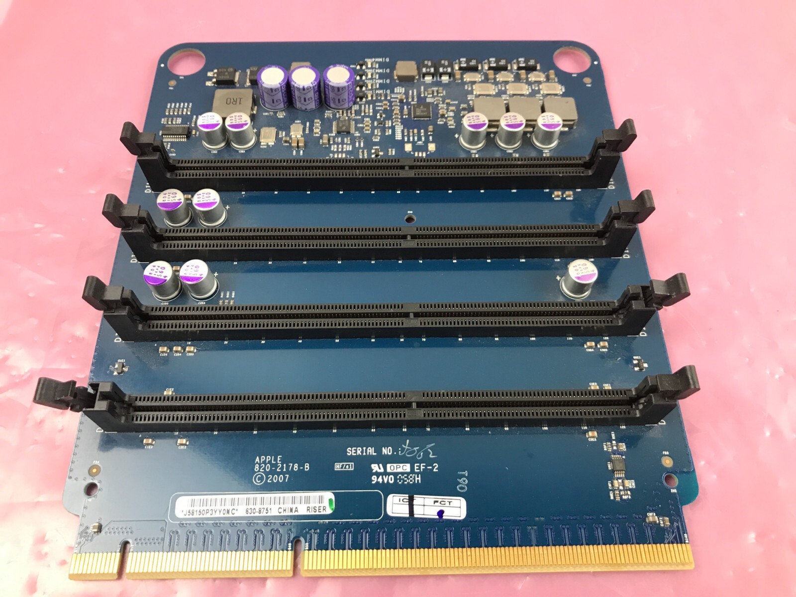 Genuine Apple Memory Riser Card for A1186 Mac Pro 3,1 2008 820-2178-B (Tested)
