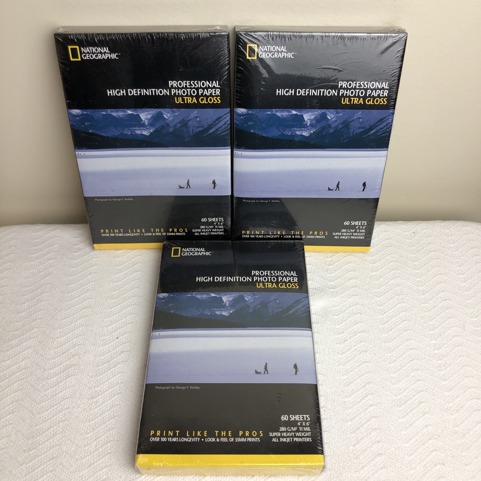 SEALED National Geographic Professional Photo Paper High Gloss 40 Sheets 4x6 LOT