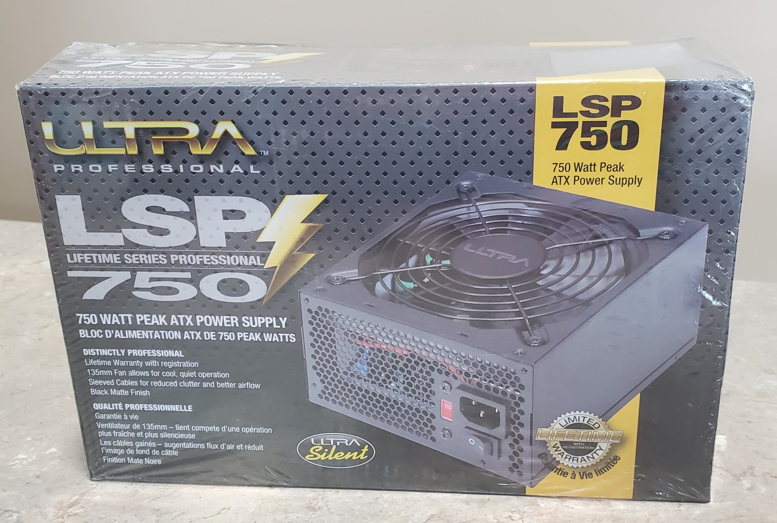 Ultra Professional LSP 750 750W Pro ATX Power Supply LSP750 NEW