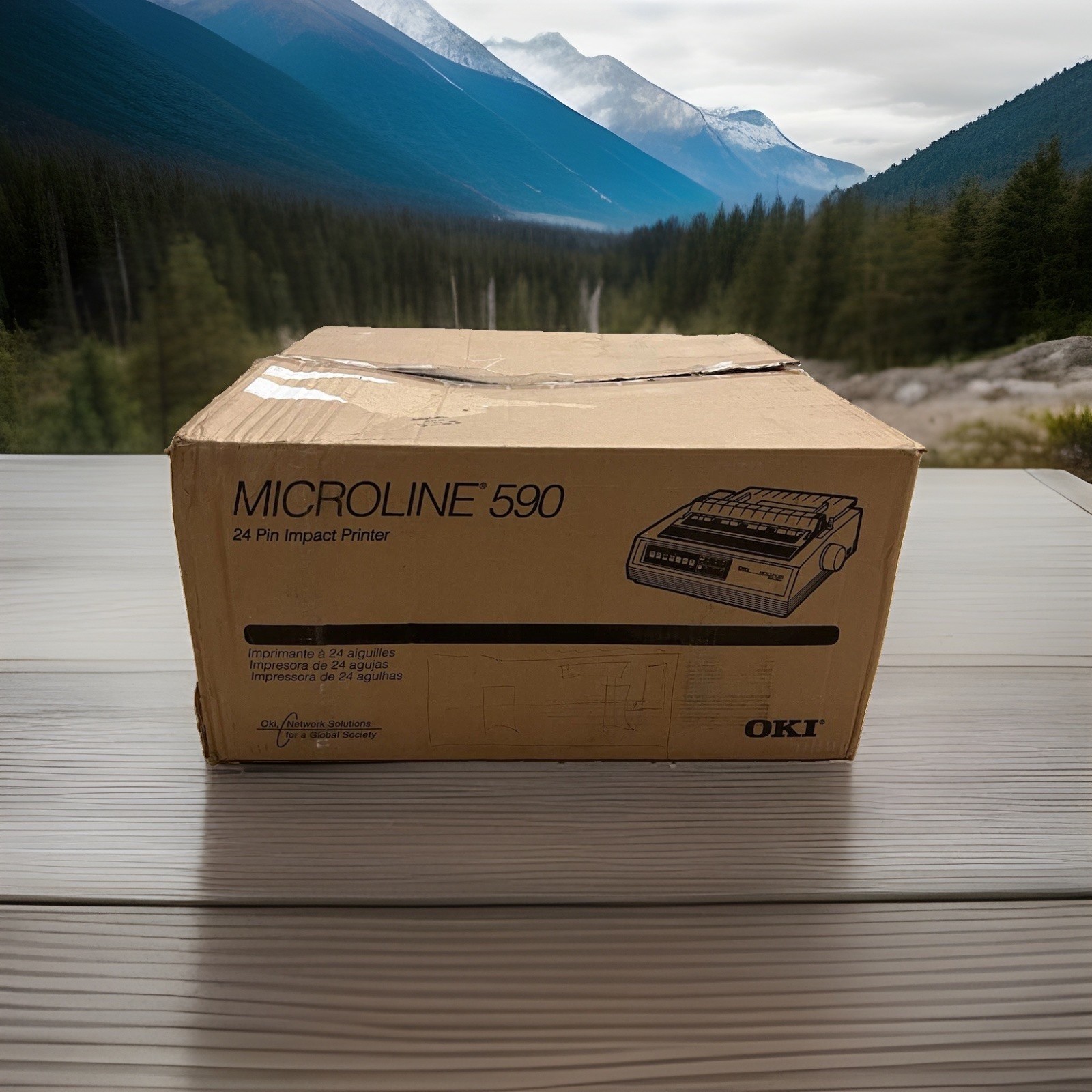 OKI Microline ML590 590 24-Pin Impact Printer Model GE5293A  New Open Box