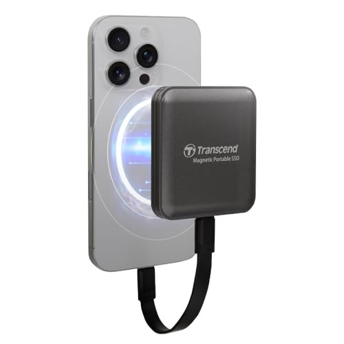 Transcend Portable SSD 1TB MagSafe High-Speed USB 20Gbps 4K Gray TS1TESD420C