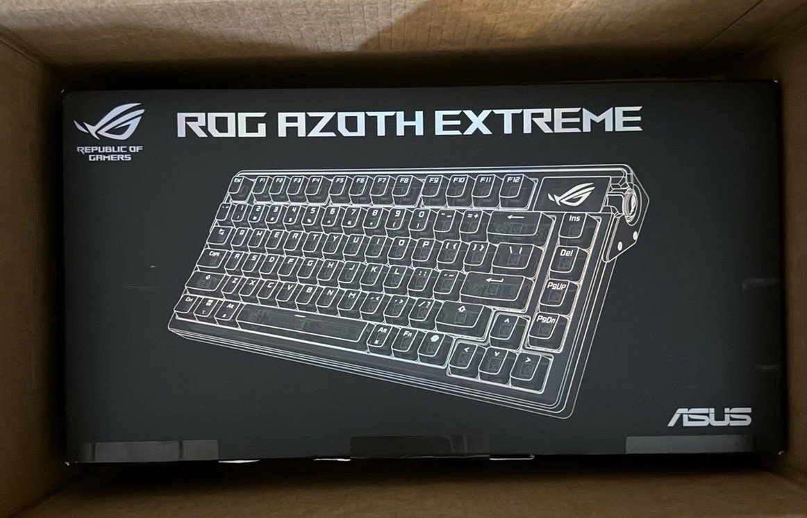 ASUS ROG Azoth Extreme M702 75% Wireless Gaming Keyboard NX Storm Clicky Black