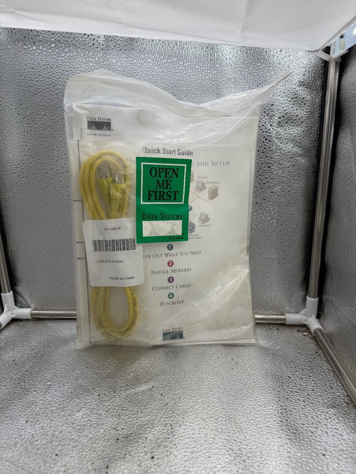 Cisco CAB-ETH-S-RJ45 Patch Cable New/Original Packaging