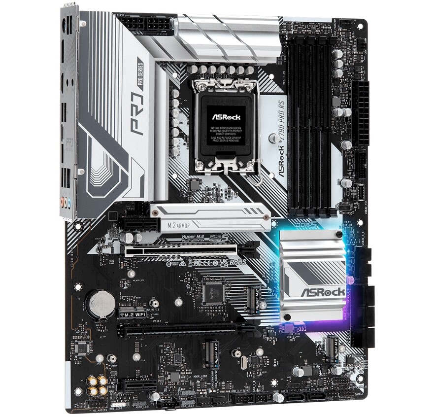 ASRock Z790 PRO RS Desktop Motherboard LGA 1700 Intel Z790 DDR5 ATX