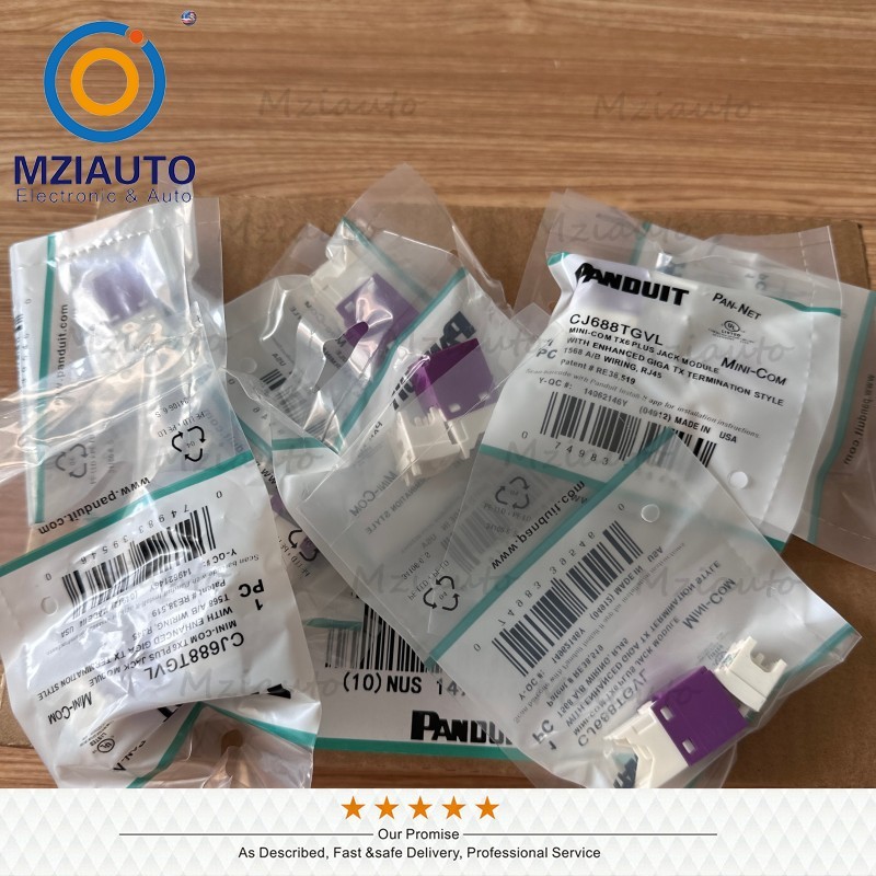 New in Box 50PCS Network Jack Module For Panduit CJ688TGVL Mini-Com CAT6 Purple