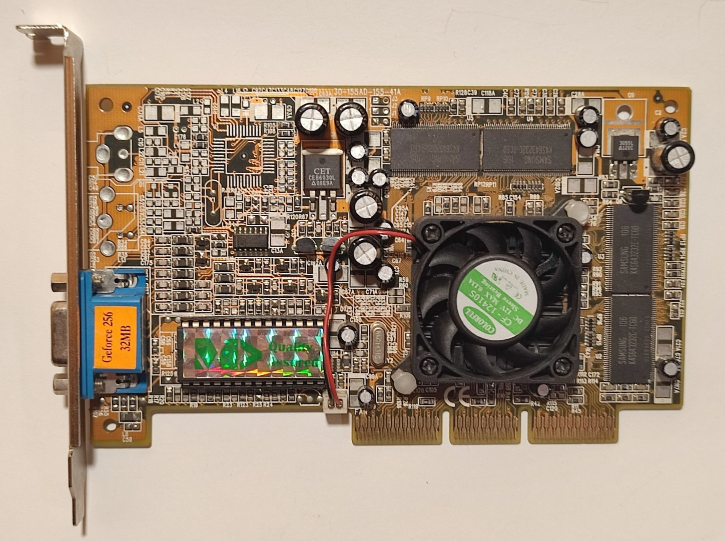 MANLI NVIDIA GeForce 256 32MB SGRAM 128 BIT AGP Card - First Ever GPU - TESTED
