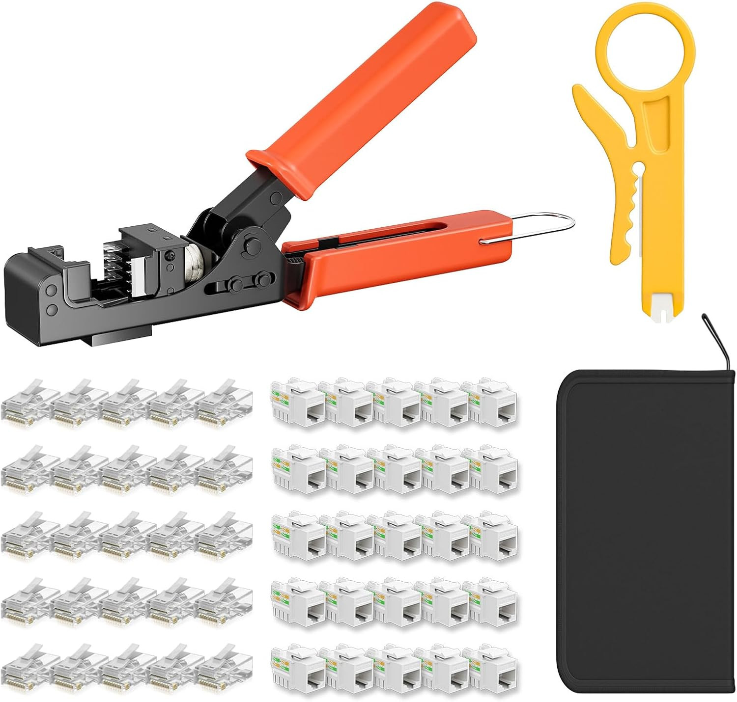 90° Angled Speed Termination Keystone Tool Kit