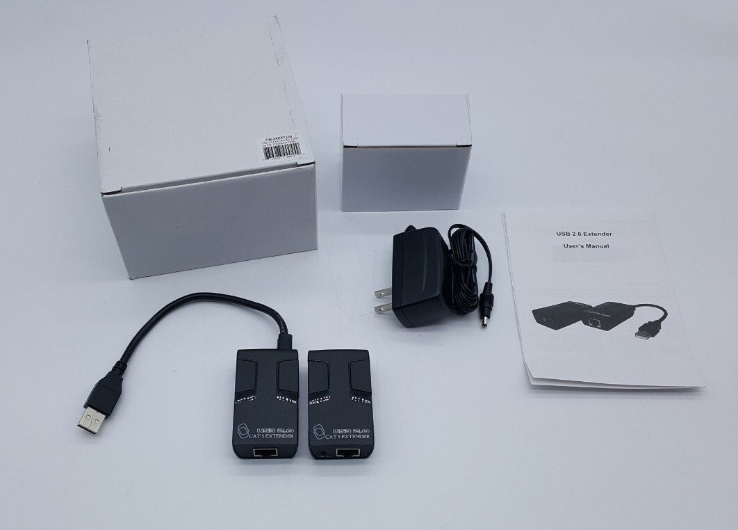 NEW Cable Max CM-2EXT230 USB 2.0 CAT 5 Extender kit