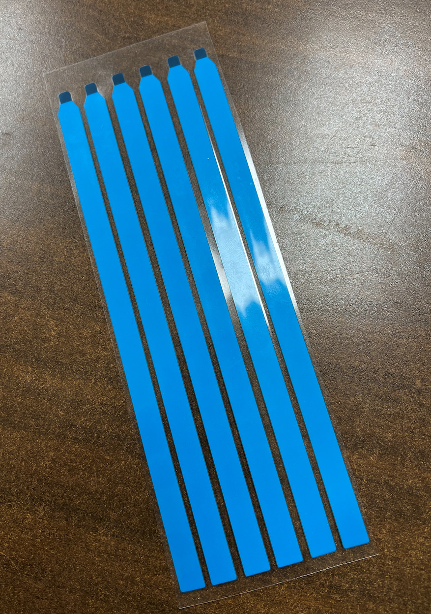 Set of 6 - Pull tabs stretch release adhesive strips for LCD screen without tabs