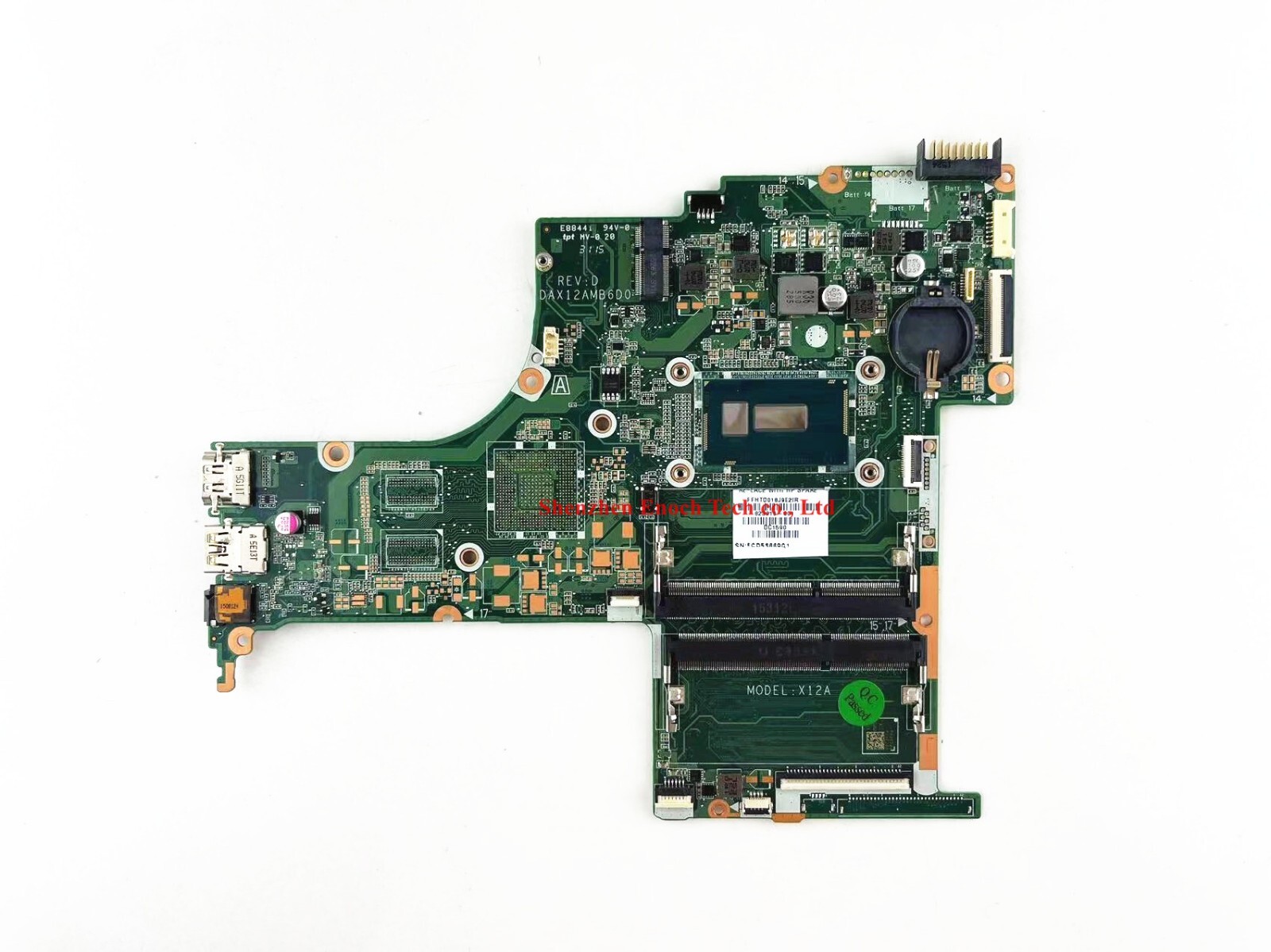 823916-001 MODEL:X12A DAX12AMB6D0 For HP 15-AB Laptop Motherboard w/I3-5020U CPU