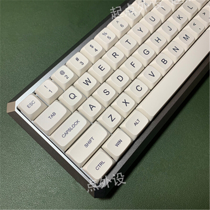 Japanese Simple White XDA Keycap PBT 120 Keycaps Dye-sub for Cherry MX Keyboard 