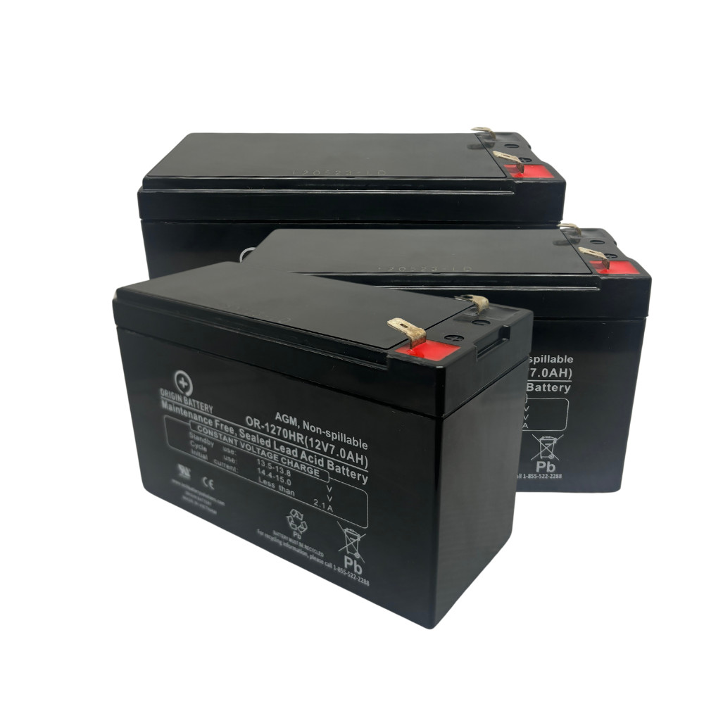 Tripp Lite SMART1500SLT UPS Battery Replacement Kit 12V 7AH High-Rate 3 Pack