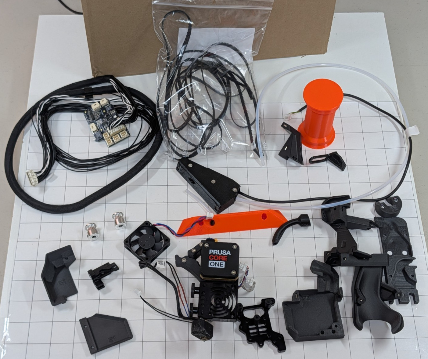 Prusa Core One Nextruder, Loveboard, Filament Sensor, and more