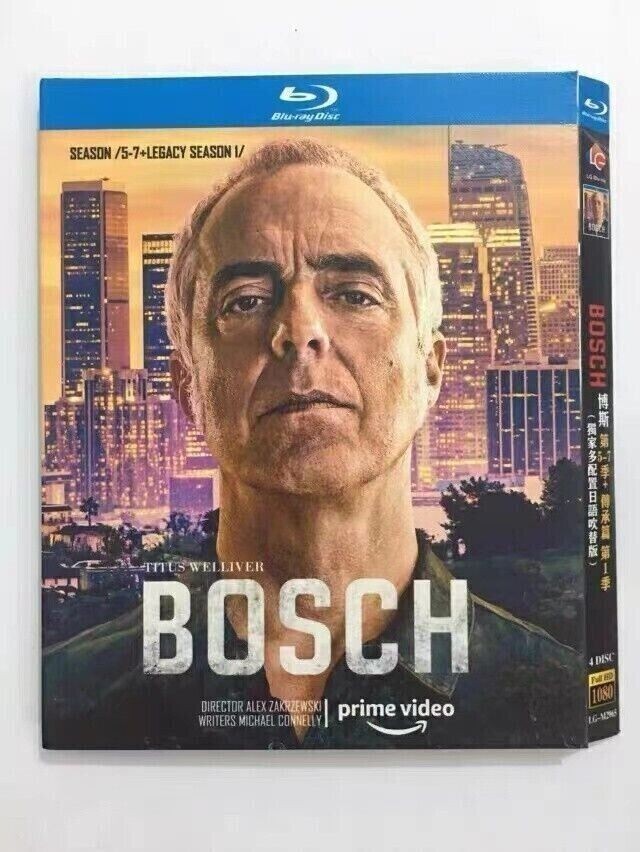Bosch:Season (5-7) 4-Disc All Region Free New Box Set Sealed